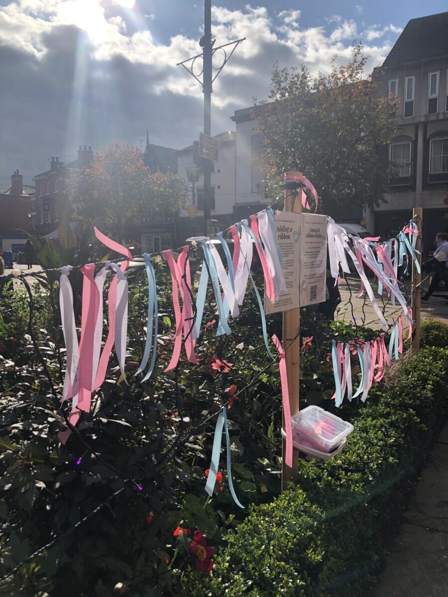 Creating a Sands Ribbon Display for Baby Loss Awareness Week 2024